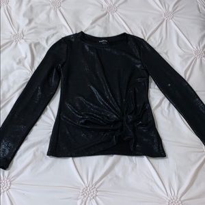 bebe black long sleeve shirt